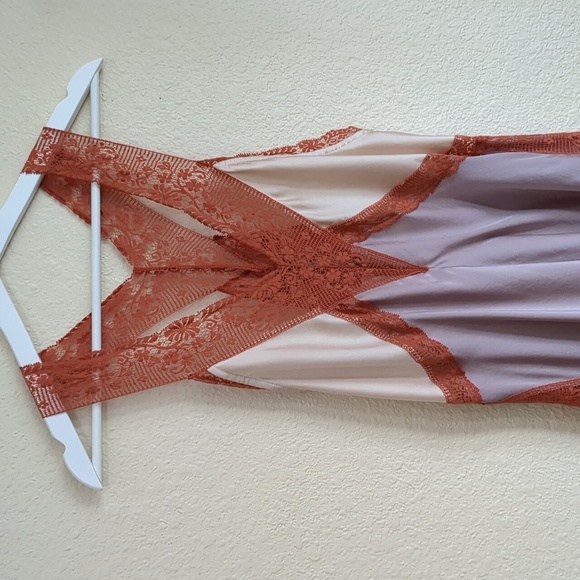 Free People Pink and Orange Midi Dress - Picture 4 of 15